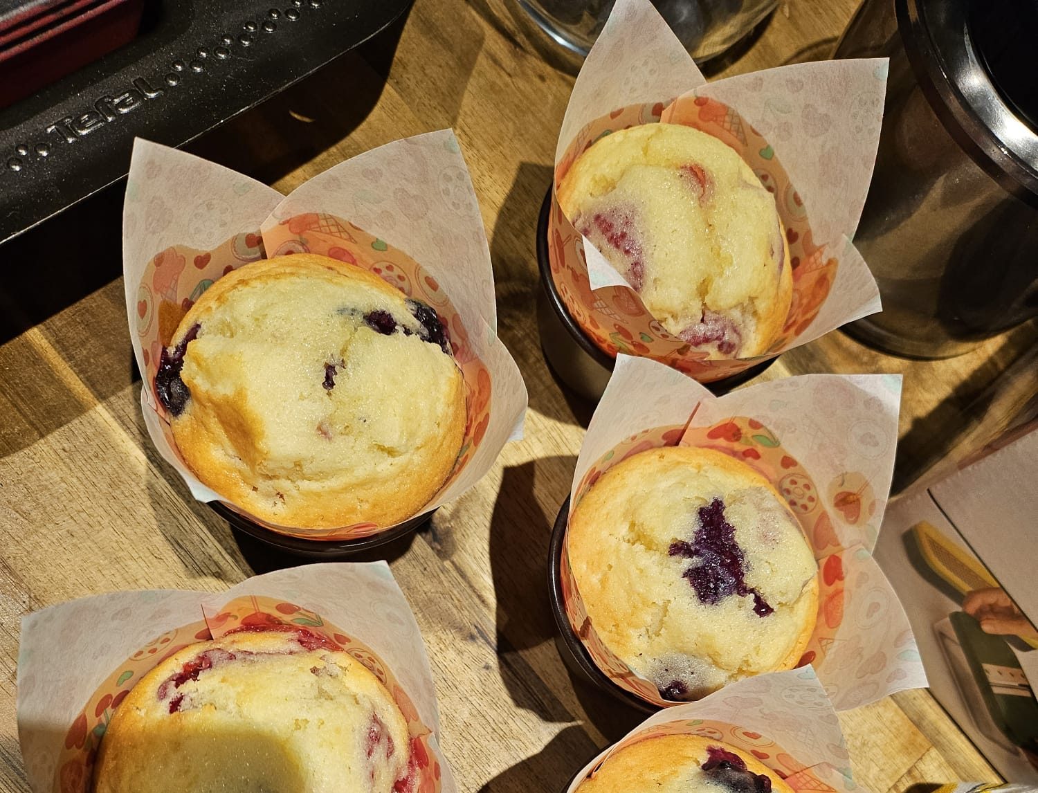 muffins framboise et myrtille